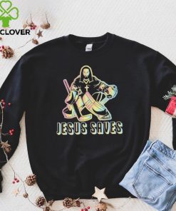 Men’s Jesus saves hockey hoodie, sweater, longsleeve, shirt v-neck, t-shirt