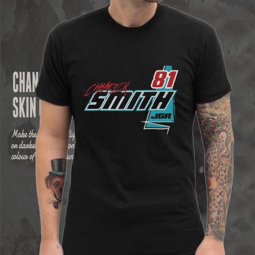 Men’s Joe Gibbs Racing Team Collection Black Chandler Smith Quick Tie Car T Shirt