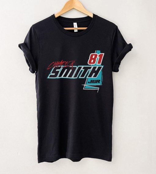 Men’s Joe Gibbs Racing Team Collection Black Chandler Smith Quick Tie Car T Shirt