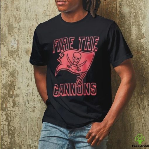 Men's Junk Food Black Tampa Bay Buccaneers Fire The Cannons Team T Shirt