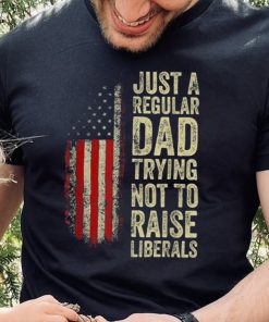 Mens Just A Regular Dad Trying Not To Raise Liberals Father’s Day Unisex T shirt