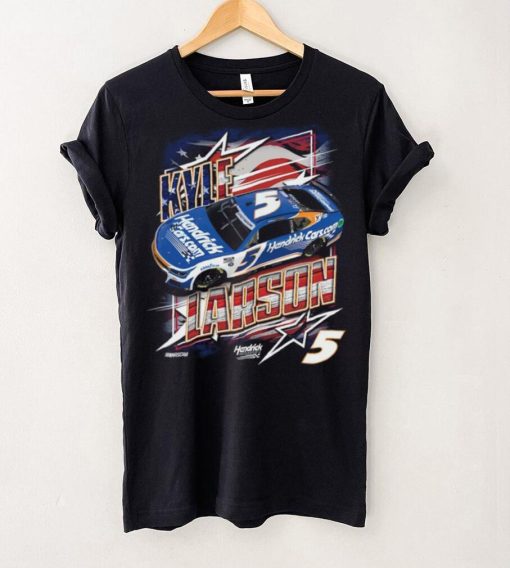 Men’s Kyle Larson Hendrick Motorsports Team Collection Navy Hendrickcars.com Patriotic Car T Shirt