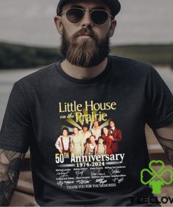 Men’s Little House on the Prairie 50th anniversary 1974 2024 thank you for the memories shirt