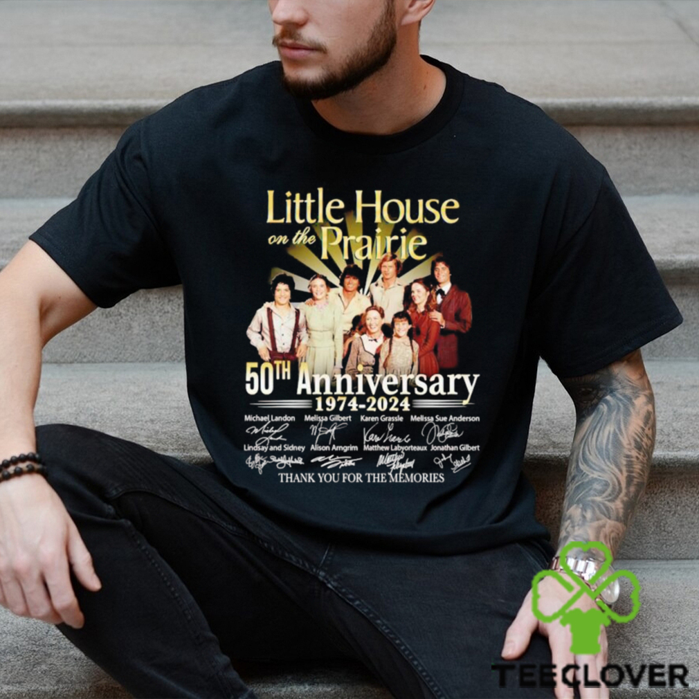 Men’s Little House on the Prairie 50th anniversary 1974 2024 thank you for the memories shirt Men’s Little House on the Prairie 50th anniversary 1974 2024 thank you for the memories shirt