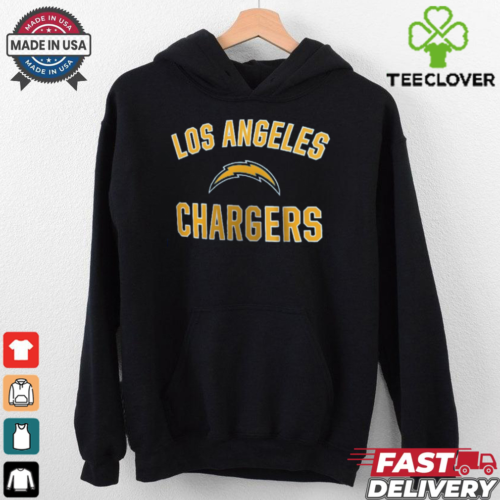 Men's Los Angeles Chargers Powder Blue Victory Arch T Shirt Men's Los Angeles Chargers Powder Blue Victory Arch T Shirt