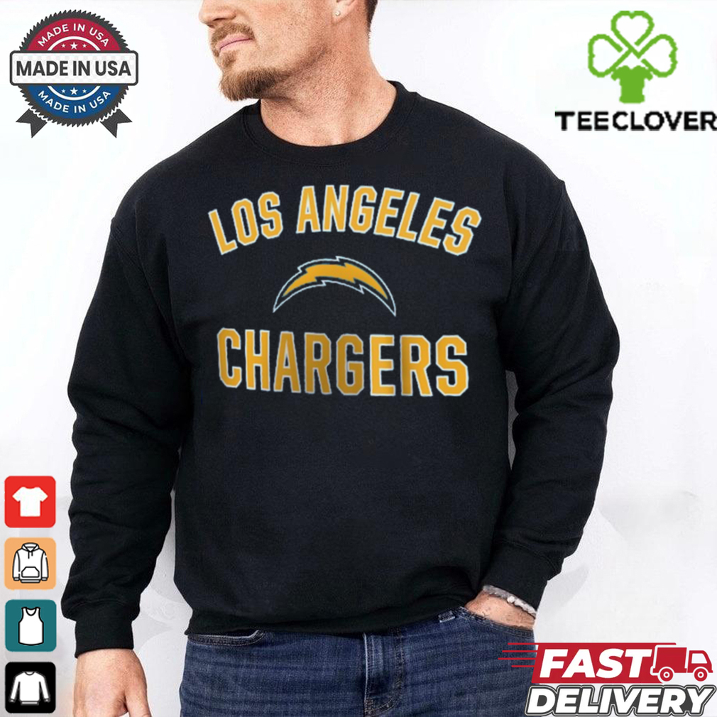 Men's Los Angeles Chargers Powder Blue Victory Arch T Shirt Men's Los Angeles Chargers Powder Blue Victory Arch T Shirt