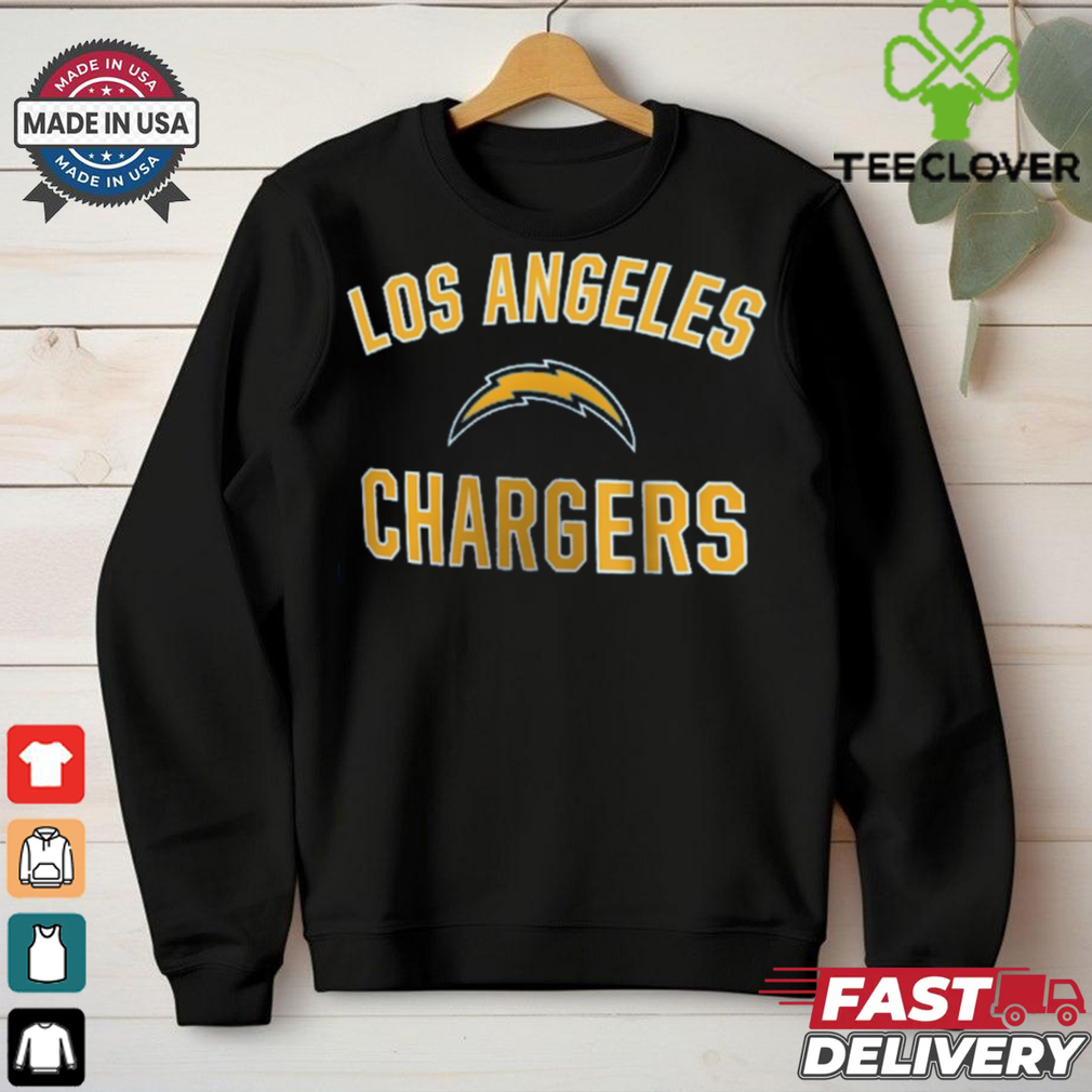 Men's Los Angeles Chargers Powder Blue Victory Arch T Shirt Men's Los Angeles Chargers Powder Blue Victory Arch T Shirt