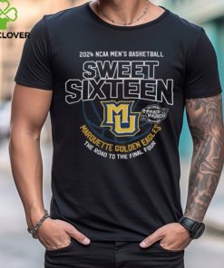 Men's Marquette Basketball Sweet Sixteen Champion 2024 Tee Shirt