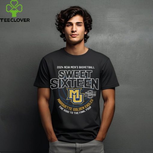 Men's Marquette Basketball Sweet Sixteen Champion 2024 Tee Shirt