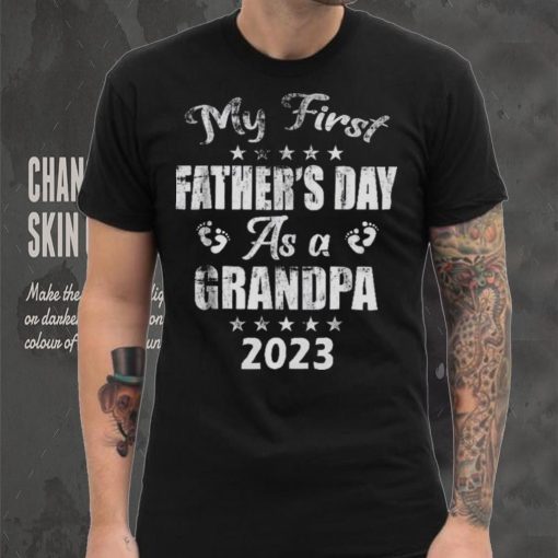 Mens My First Father’s Day As A Grandpa New Baby Unisex T shirt
