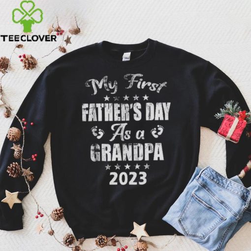 Mens My First Father’s Day As A Grandpa New Baby Unisex T shirt
