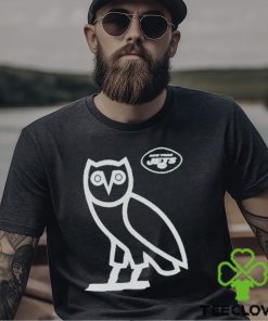 Men's New York Jets OVO x NFL Green OG Owl T Shirt 2 Men's New York Jets OVO x NFL Green OG Owl T Shirt