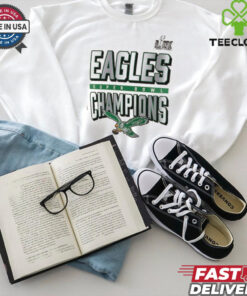 Men’s Nike Cream Philadelphia Eagles Super Bowl LIX Champions One Temptation Tri Blend T Shirt