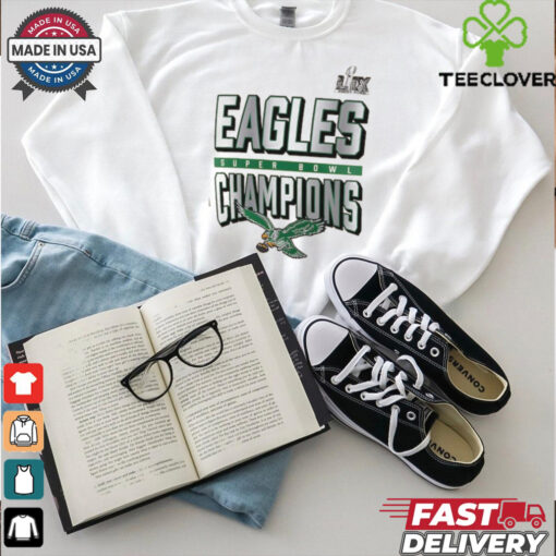 Men’s Nike Cream Philadelphia Eagles Super Bowl LIX Champions One Temptation Tri Blend T Shirt