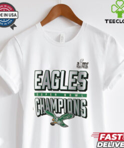 Men’s Nike Cream Philadelphia Eagles Super Bowl LIX Champions One Temptation Tri Blend T Shirt