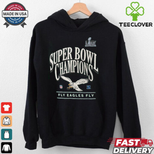 Men’s Nike Kelly Green Philadelphia Eagles Super Bowl LIX Champions Throwback Logo T Shirt