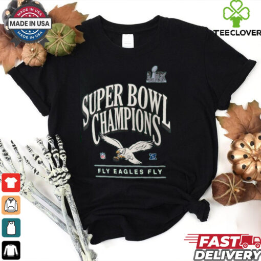 Men’s Nike Kelly Green Philadelphia Eagles Super Bowl LIX Champions Throwback Logo T Shirt