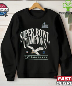 Men's Nike Kelly Green Philadelphia Eagles Super Bowl LIX Champions Throwback Logo T Shirt