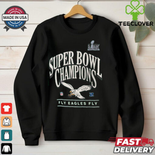 Men’s Nike Kelly Green Philadelphia Eagles Super Bowl LIX Champions Throwback Logo T Shirt