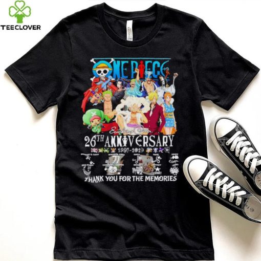 Men’s One Piece 26th anniversary 1997 2023 thank you for the memories shirt