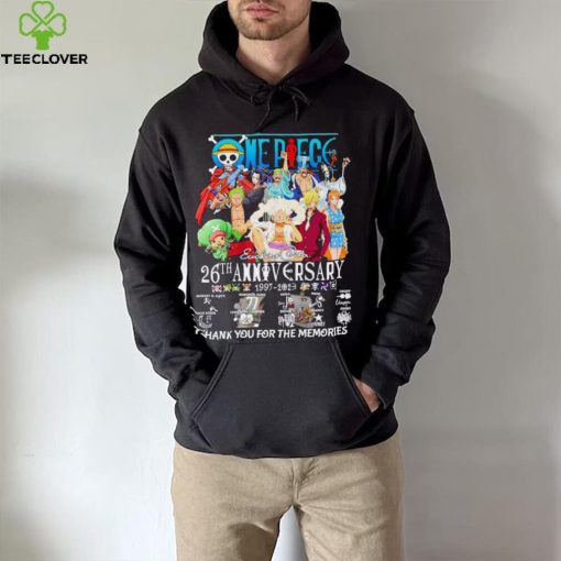 Men’s One Piece 26th anniversary 1997 2023 thank you for the memories shirt