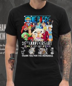 Men’s One Piece 26th anniversary 1997 2023 thank you for the memories shirt 2 Men’s One Piece 26th anniversary 1997 2023 thank you for the memories shirt