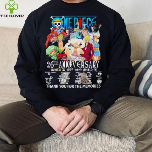 Men’s One Piece 26th anniversary 1997 2023 thank you for the memories shirt