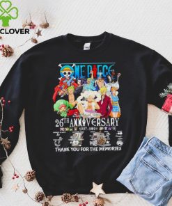 Men’s One Piece 26th anniversary 1997 2023 thank you for the memories shirt 6 Men’s One Piece 26th anniversary 1997 2023 thank you for the memories shirt