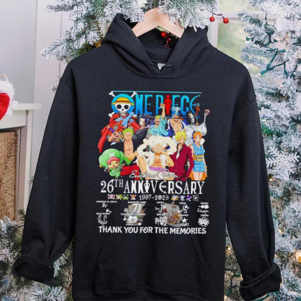 Men’s One Piece 26th anniversary 1997 2023 thank you for the memories shirt Men’s One Piece 26th anniversary 1997 2023 thank you for the memories shirt