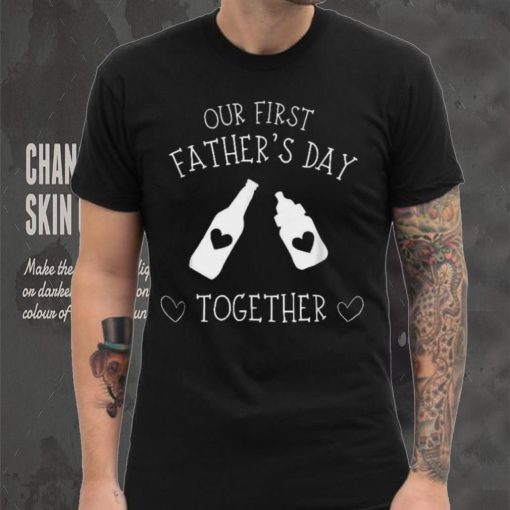 Mens Our First Father’s Day Together 2023 New Dad Father Son Unisex T shirt