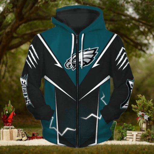 Mens Philadelphia Eagles 3D Graphic Hoodie