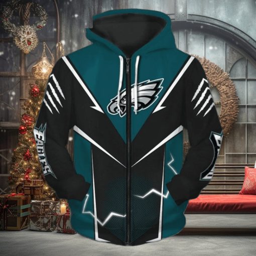Mens Philadelphia Eagles 3D Graphic Hoodie