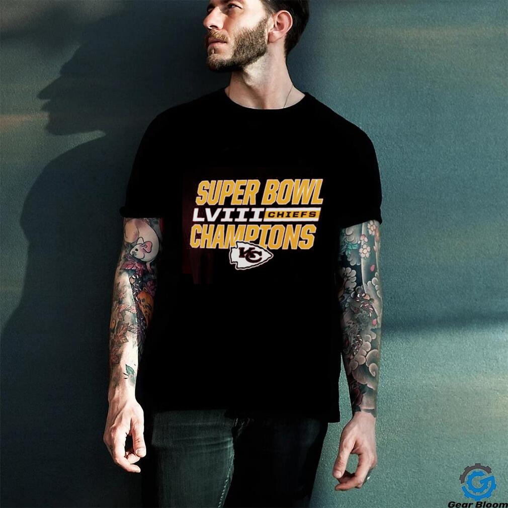 Men’s Red Kansas City Chiefs Super Bowl LVIII Champions T Shirt Men’s Red Kansas City Chiefs Super Bowl LVIII Champions T Shirt