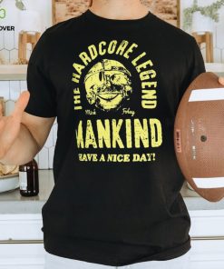 Men's Ripple Junction Black Mick Foley The Hardcore Legend Graphic T Shirt
