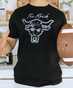 Men's Ripple Junction Black The Rock Neon Glow Bull T Shirt