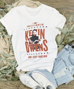 Men's Ripple Junction Heather Gray Kevin Owens Just Keep Fighting T Shirt