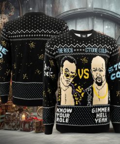 Men’s Ripple Junction The Rock vs Stone Cold Steve Austin Ugly Holiday Sweater