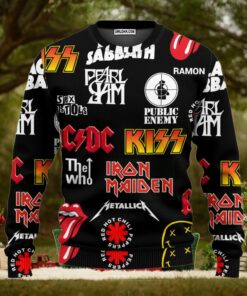 Mens Rock And Roll Punk  Ugly Christmas Sweaters