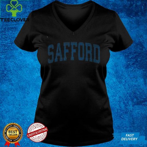 Mens Safford Arizona AZ Vintage Athletic Sports Navy Design Shirt