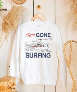 Men’s Snoopy Sorry Gone Surfing shirt