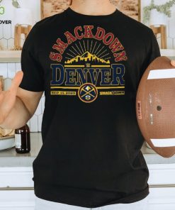 Men’s Sportiqe Black SmackDown x Denver Nuggets Tri Blend T Shirt