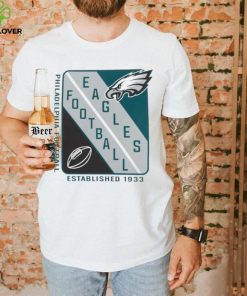 Men's Starter White Philadelphia Eagles Shield Graphic T Shirt