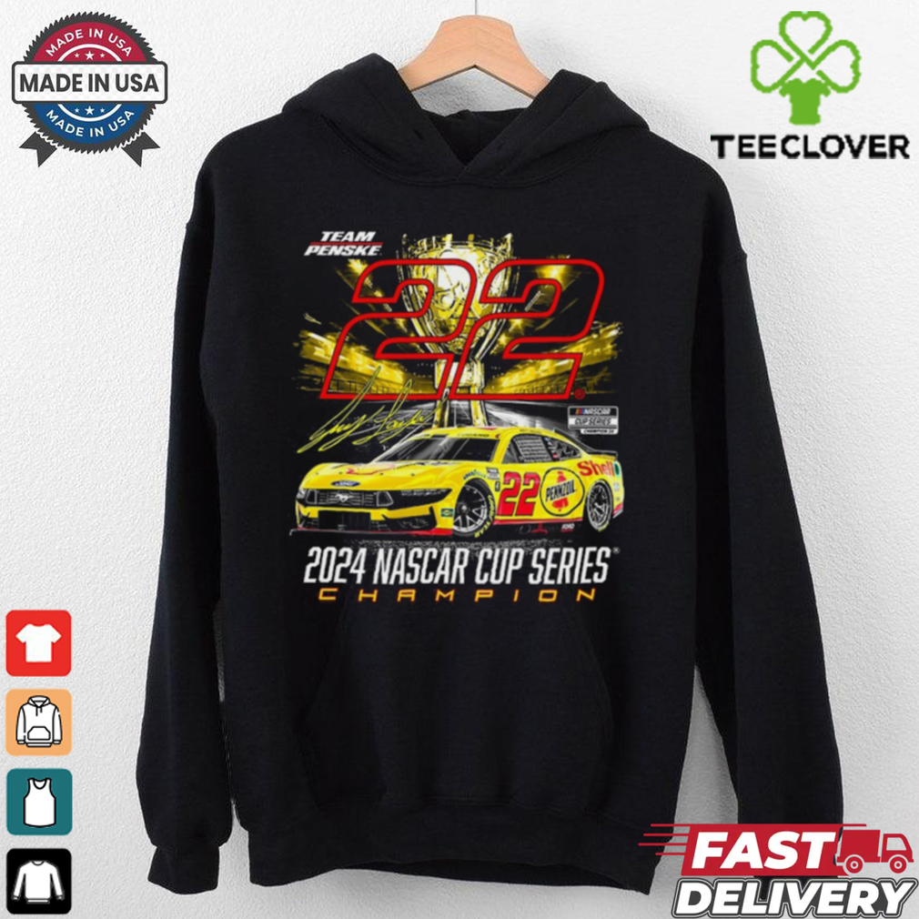 Men's Team Penske Black Joey Logano 2024 NASCAR Cup Series Champion Long Sleeve T Shirt Men's Team Penske Black Joey Logano 2024 NASCAR Cup Series Champion Long Sleeve T Shirt