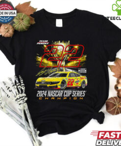 Men’s Team Penske Black Joey Logano 2024 NASCAR Cup Series Champion Long Sleeve T Shirt