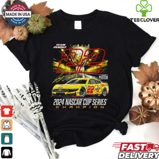 Men’s Team Penske Black Joey Logano 2024 NASCAR Cup Series Champion Long Sleeve T Shirt