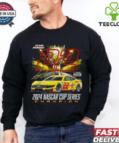 Men's Team Penske Black Joey Logano 2024 NASCAR Cup Series Champion Long Sleeve T Shirt