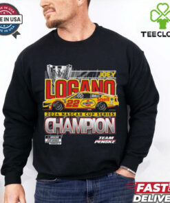 Men's Team Penske Black Joey Logano 2024 NASCAR Cup Series Champion Official T Shirt