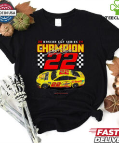 Men’s Team Penske Gray Joey Logano 2024 NASCAR Cup Series Champion Car T Shirt