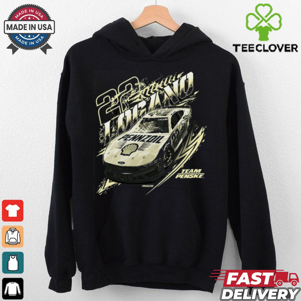 Men's Team Penske Green Joey Logano Military Car T Shirt Men's Team Penske Green Joey Logano Military Car T Shirt