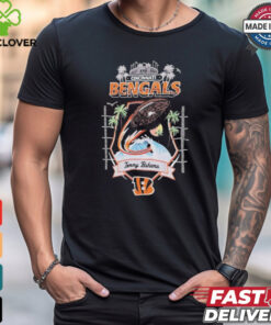 Men’s Tommy Bahama Black Cincinnati Bengals Tidal Kickoff Camp Shirt